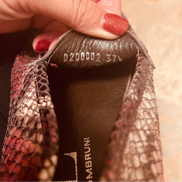 👞Italian Leather Snake Print Hand Sewn Loafers by  Attilio Giusti Leombrun - Picture 4 of 15